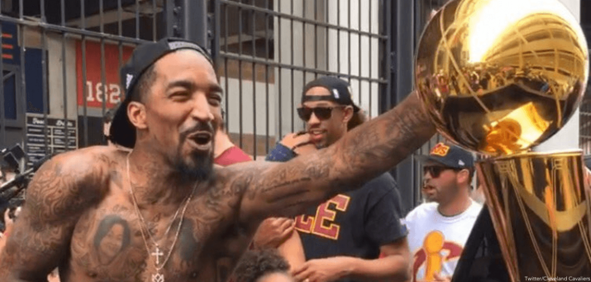 Photos Of J.R. Smith's Legendary Cavs Victory Parade Performance | ThePostGame.com